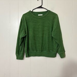 Outerknown Hightide Crew Lawn Party Green Sweatshirt Men’s Size S
